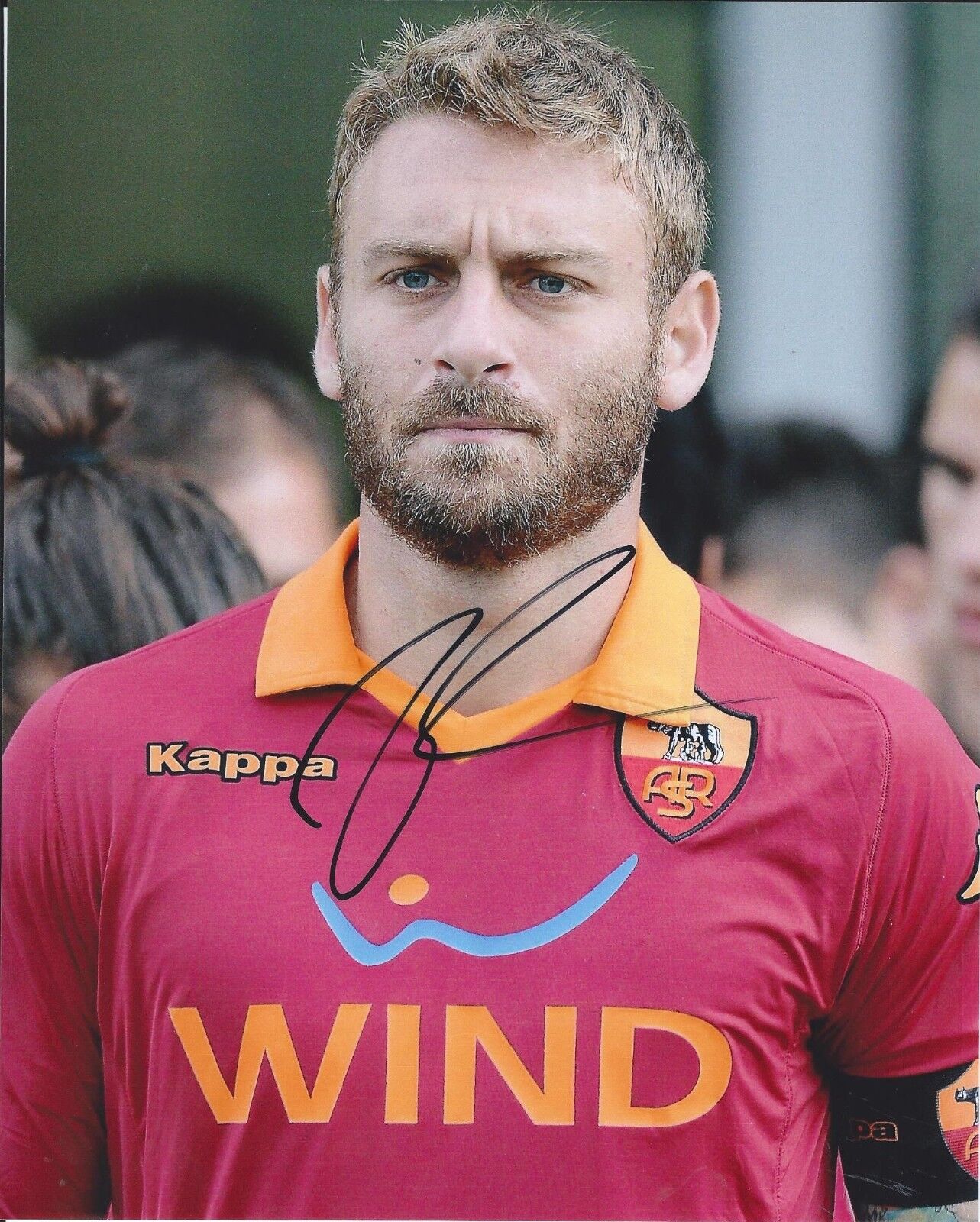 DANIELE DE ROSSI SIGNED AUTOGRAPHED 8X10 Photo Poster painting ITALY ITALIA AS ROMA PROOF