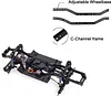 AMK 313mm Wheelbase RC Crawler Chassis Frame Builders Kit with 2-Speed Transmission 35T 550 Motor for TRX4 D90 DIY Upgrade (Chassis with Wheels)
