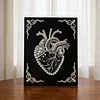 (30x40cm)DIY Pearl Painting Framed Heart Handmade Pearl Material Art Kit Living Room Decor
