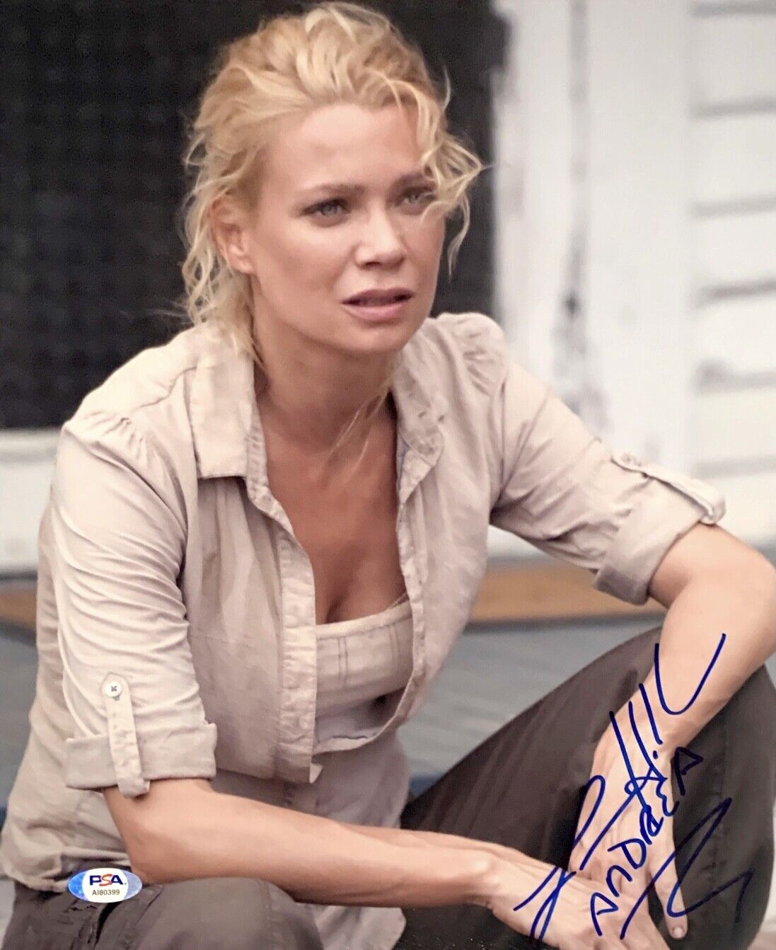 Laurie Holden Signed 16x20 Photo Poster painting  The Walking Dead * PSA AI80399