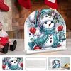 Acrylic Winter Snowman Diamond Painting Paper Towel Napkin Holder for Art Crafts