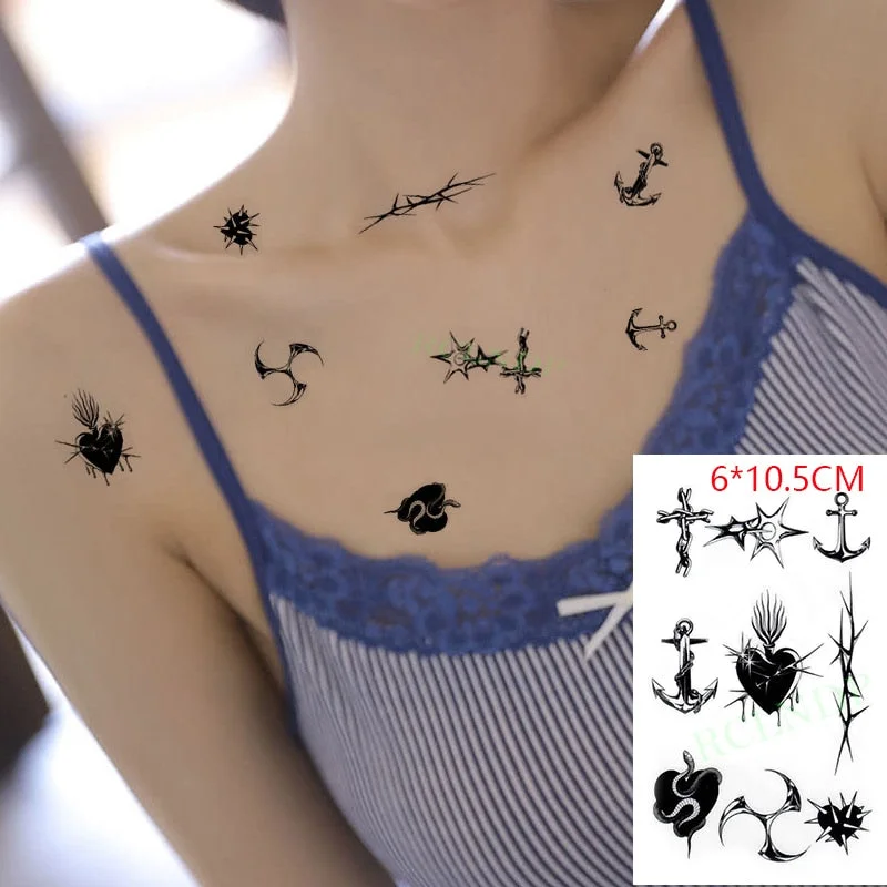 Waterproof Temporary Tattoo sticker Anime fake tatto stickers flash tatoo hand foot body art for girl men women kids