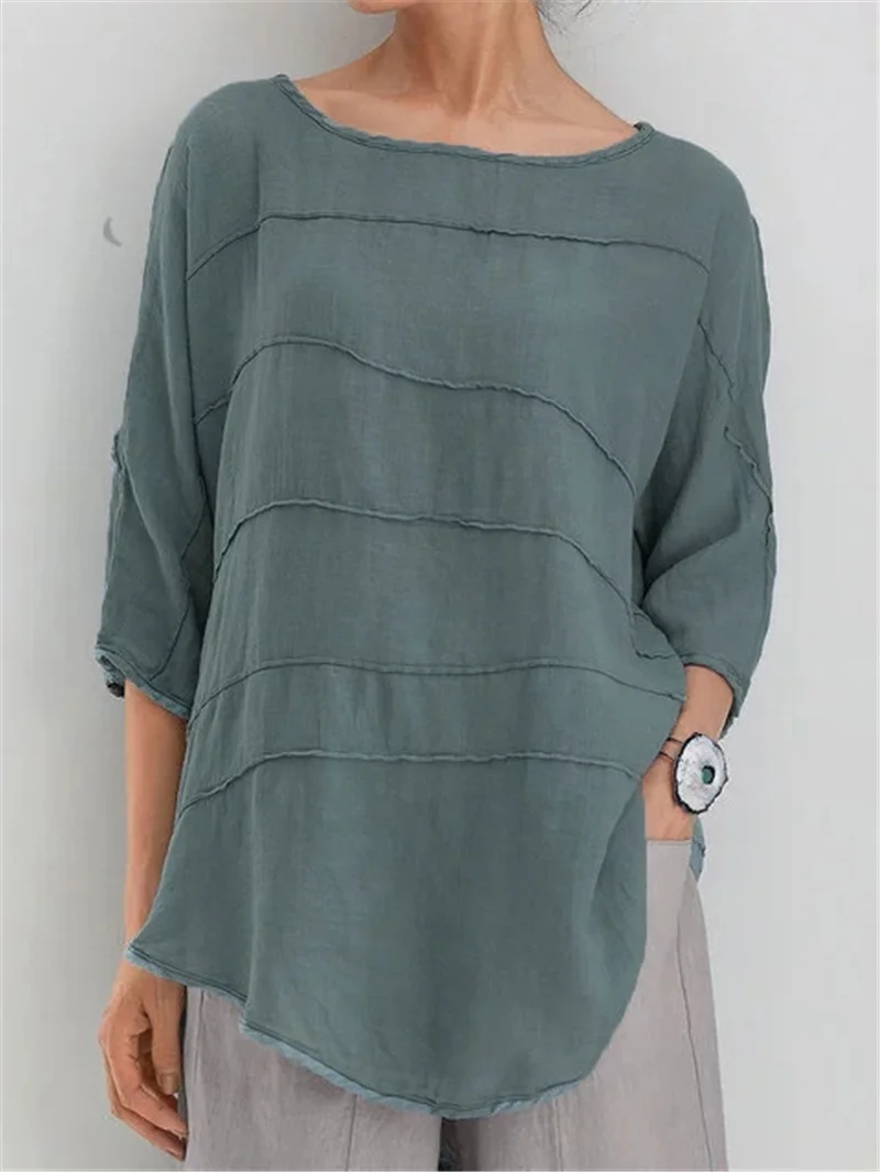 Women's Striped Sweater Bat Sleeve