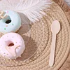 100 Pack | 6" Eco Friendly Birchwood Disposable Picnic Spoons, Cutlery