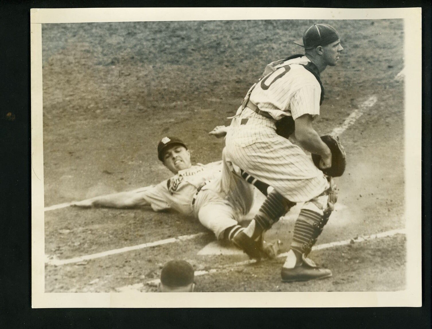 Dick Schofield & Cal Neeman 1957 Press Photo Poster painting St. Louis Cardinals Chicago Cubs