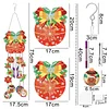 DIY Diamond Painting Double Sided 3D Wind Chime Xmas Pendant  Hanging Kit