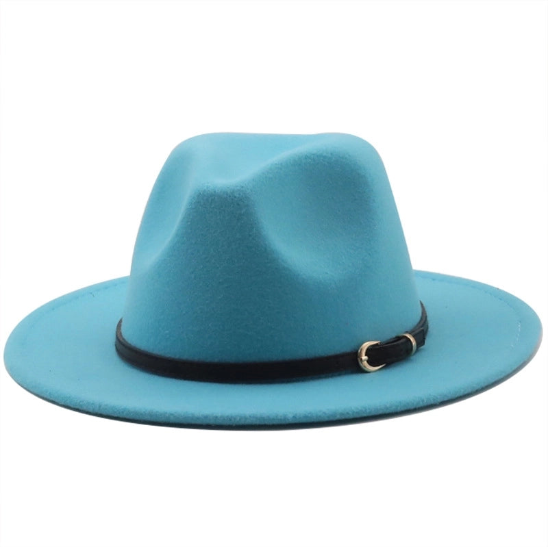 Hot-selling Wool Top Hat Foreign Card Its Red Hat Ethnic Style Jazz Hat Cashmere Felt Hat