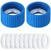 2 Pcs Water Filter Coupling Kit Filtration Cleaning Couplings for Hiking Camping