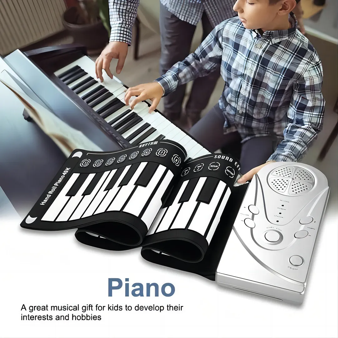 PianoGo™ Portable Enroulable À Main (Aujourd’hui -50%)