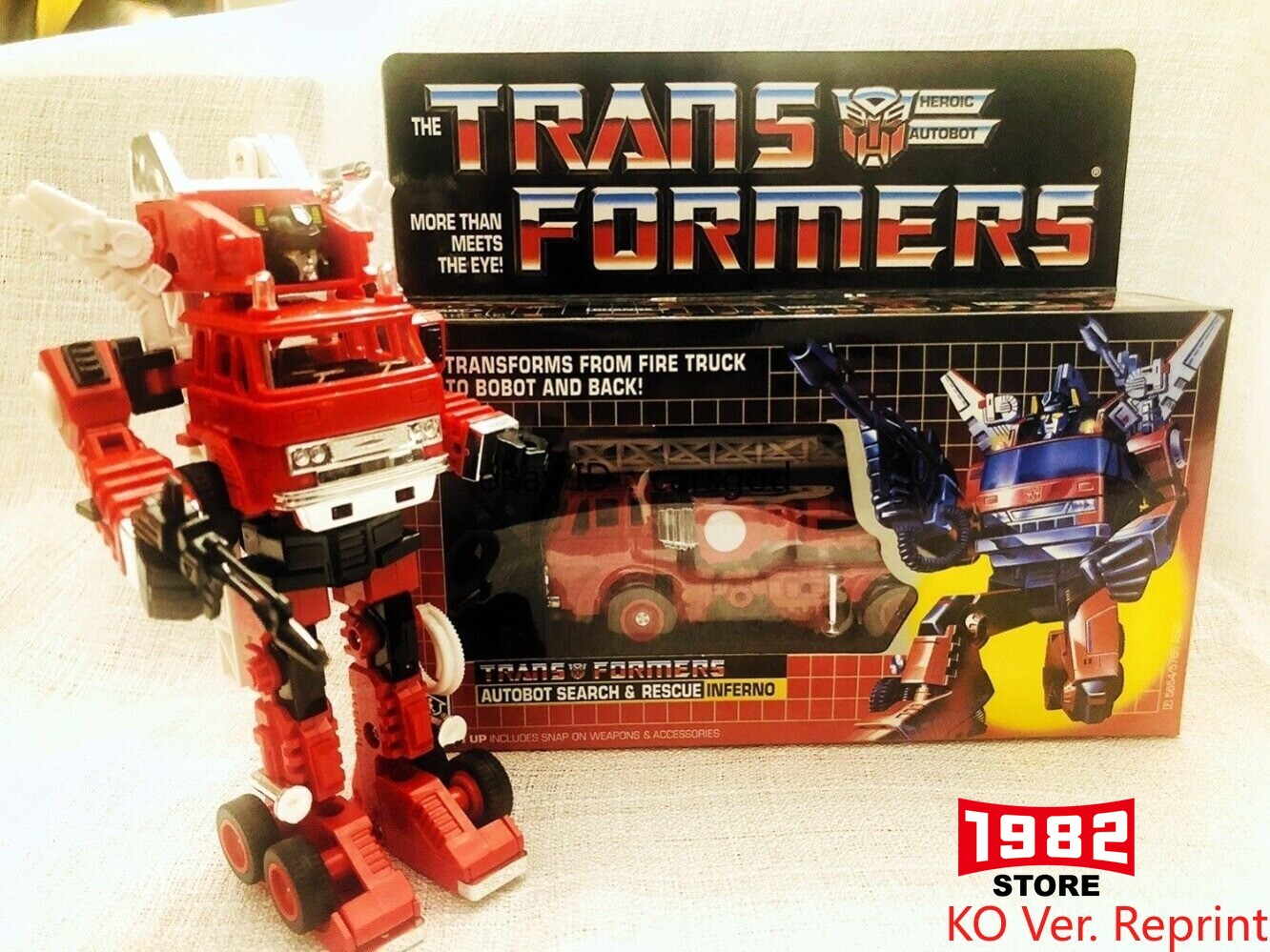 Transformers  AUTOBOT SEARCH & RESCUE G1 Inferno KO ver Children's toys figure