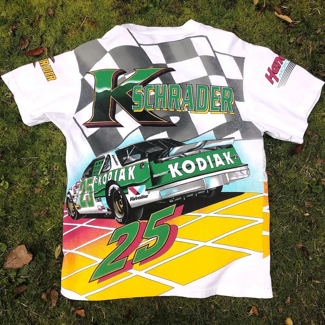 Racing Graphic Print Short Sleeve T-Shirt