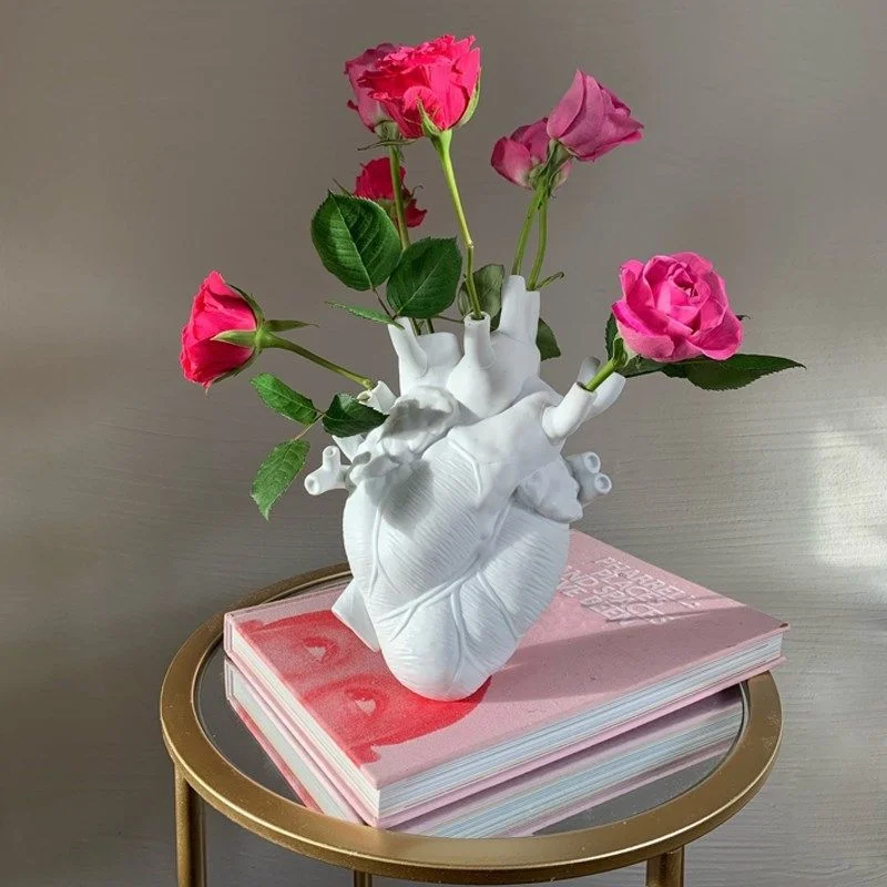 Anatomical Heart Shape Flower Vase 