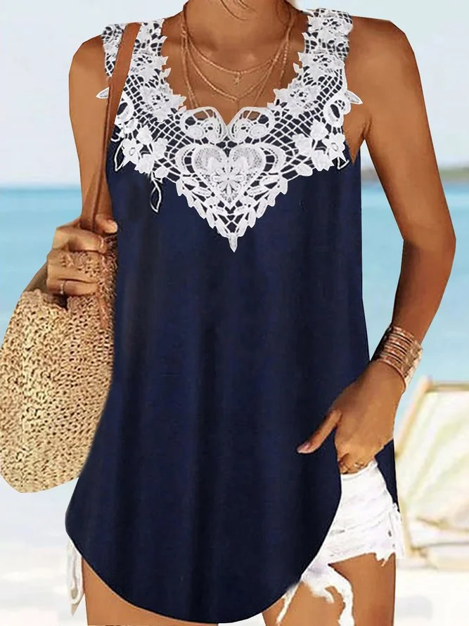 Casual Lace Vest