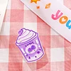 20PCS Cute Cartoon Soft Drinks Acrylic Exam Books Paper Clips Back to School Creative Stationery