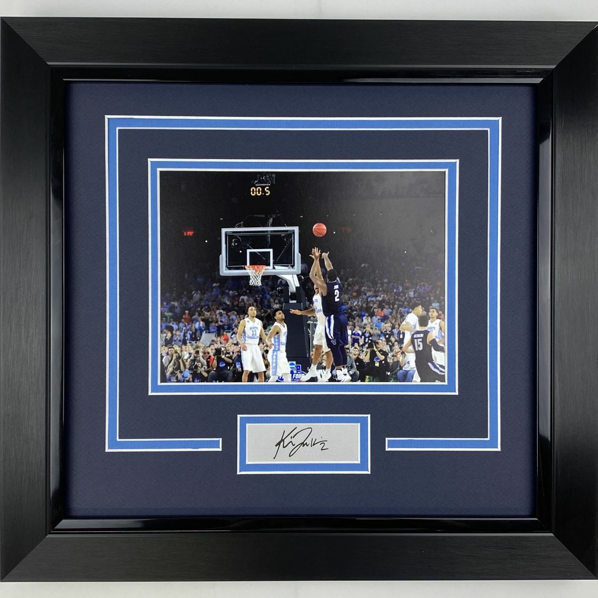 Framed Kris Jenkins Facsimile Laser Engraved Auto Villanova Wildcats Shot Photo Poster painting