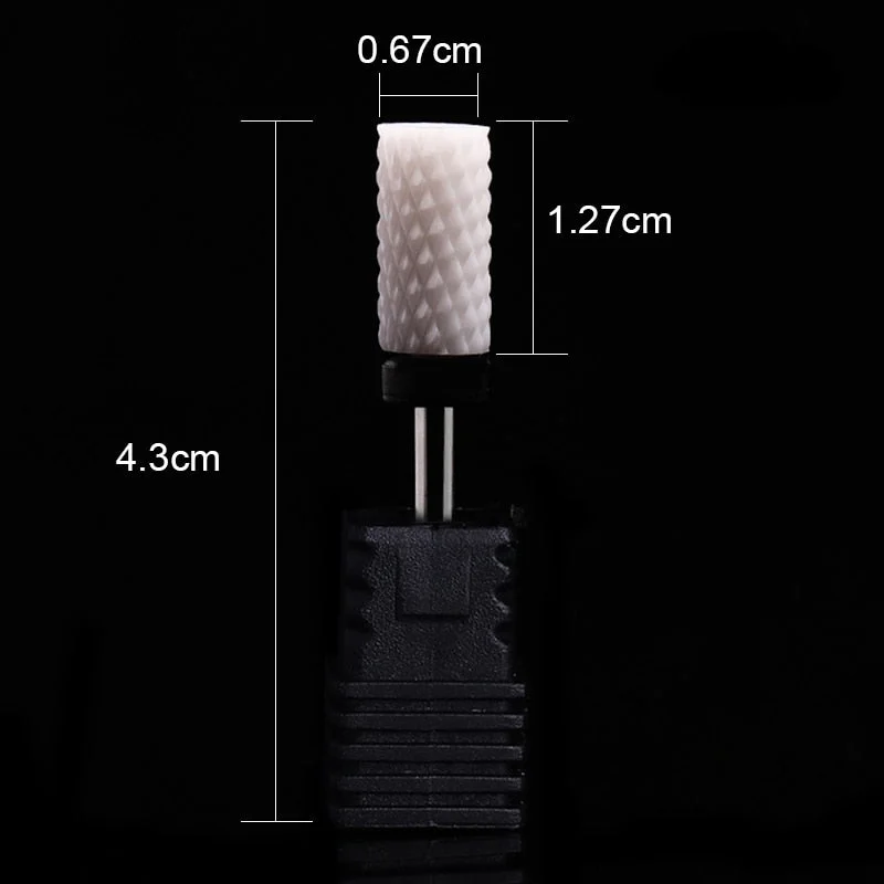 Nail Drill Bits Ceramic Milling Cutter Manicure Electric Nail Files Grinding Bits Mills Cutter Burr Pedicure Nail Art Tools-Nail Inspo