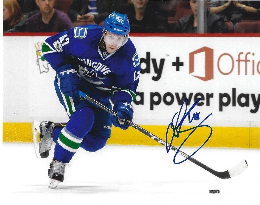 Vancouver Canucks Sven Baertschi Autographed Signed 8x10 NHL Photo Poster painting COA B