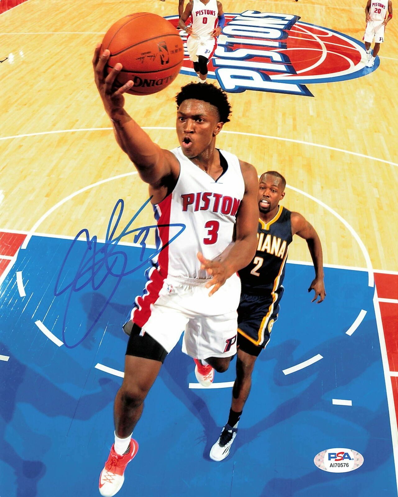 Stanley Johnson signed 8x10 Photo Poster painting PSA/DNA Detroit Pistons Autographed