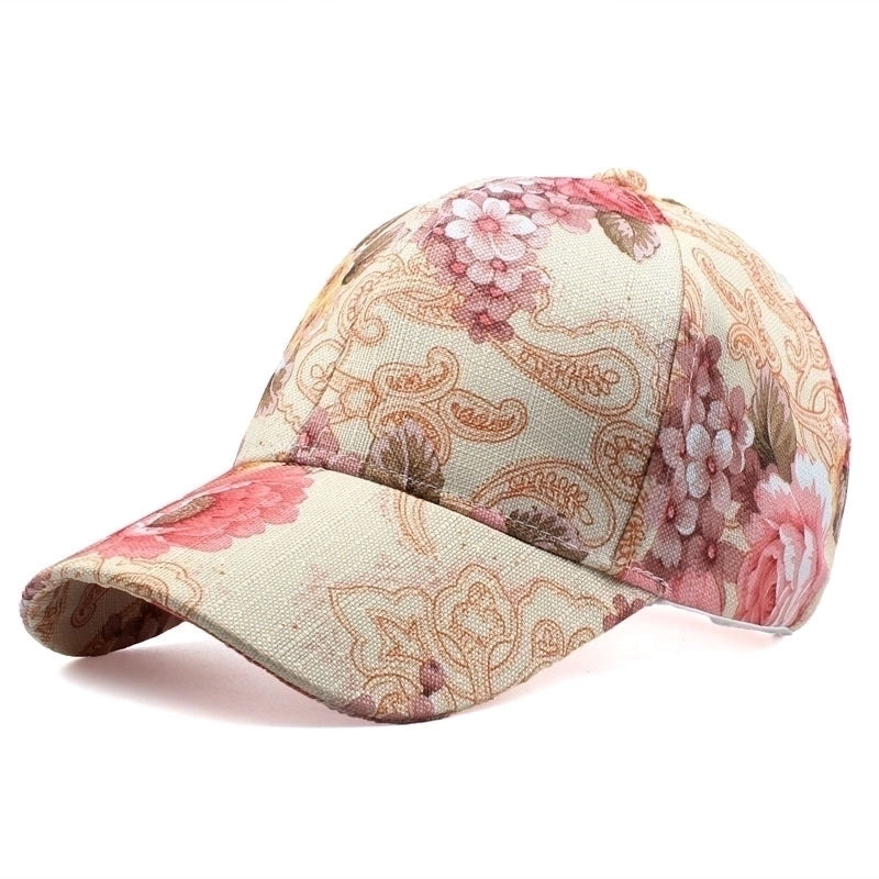 Women’s Fashion Flower Baseball Cap