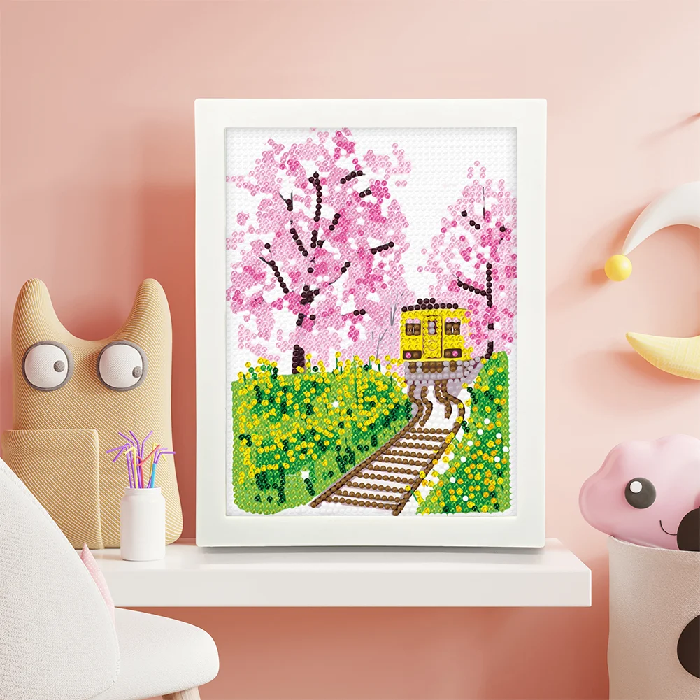 DIY Landscape Full Drill Diamond Painting for Beginners(Canvas|15*20cm)【with Plastic Frame】