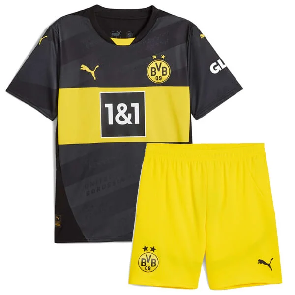 Borussia Dortmund Auswärtstrikot Kinder Minikit 2024-2025