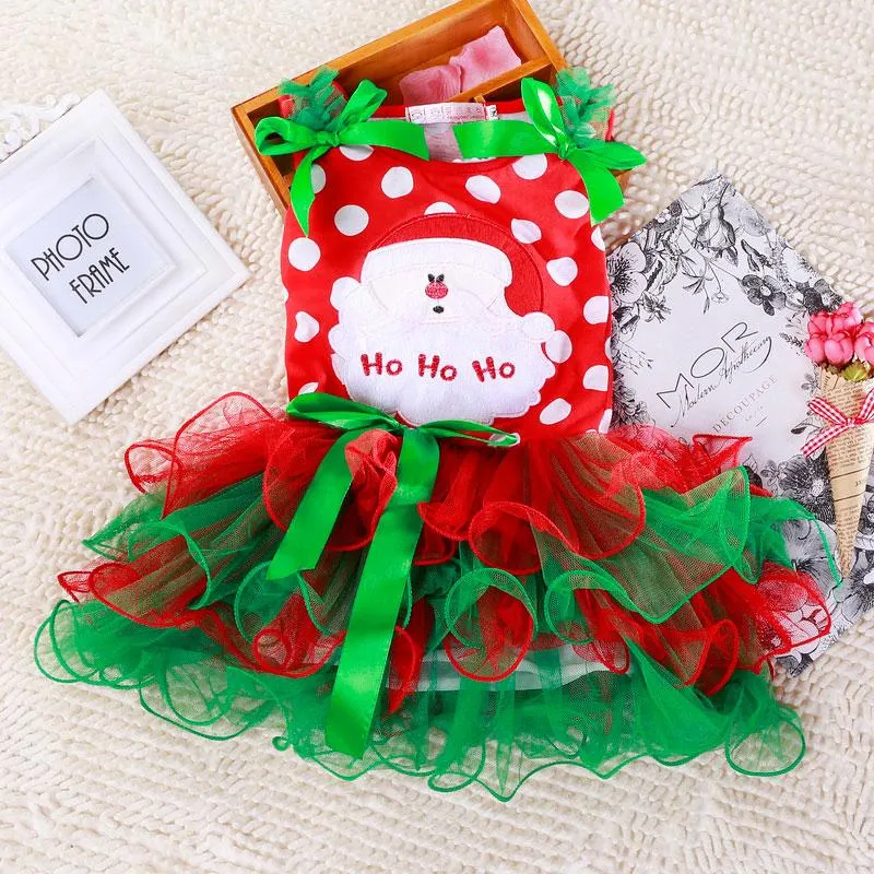 Xmas Party Princess Dress For Girl Red Sequins Bow Christmas Vestido Natal Baby Girl Clothes Santa Claus Cosplay Costume For Kid
