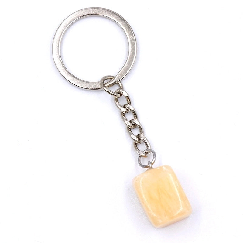 Fashion Irregular Natural Stone Keychain 1 Piece