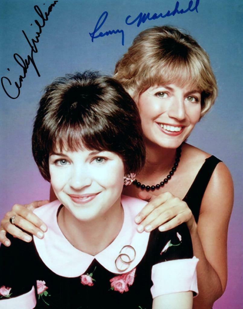 Cindy Williams Penny Marshall autographed 8x10 Picture signed Photo Poster painting and COA