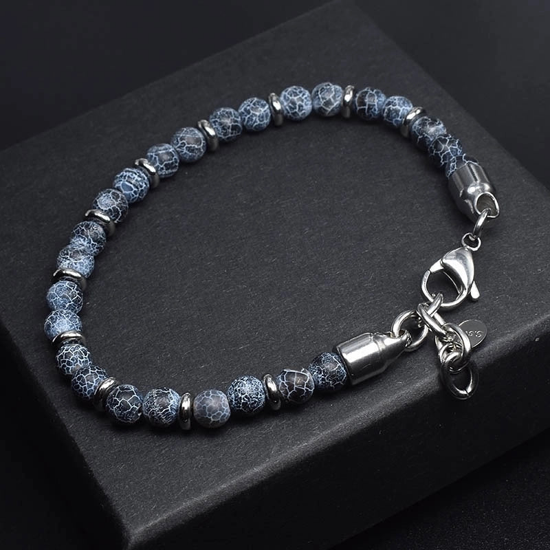 Minimalist Round 304 Stainless Steel Beaded Unisex Bracelets