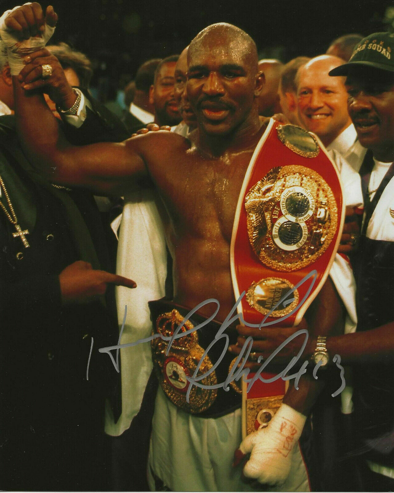 Evander Holyfield 8x10 Signed Photo Poster painting Autographed REPRINT