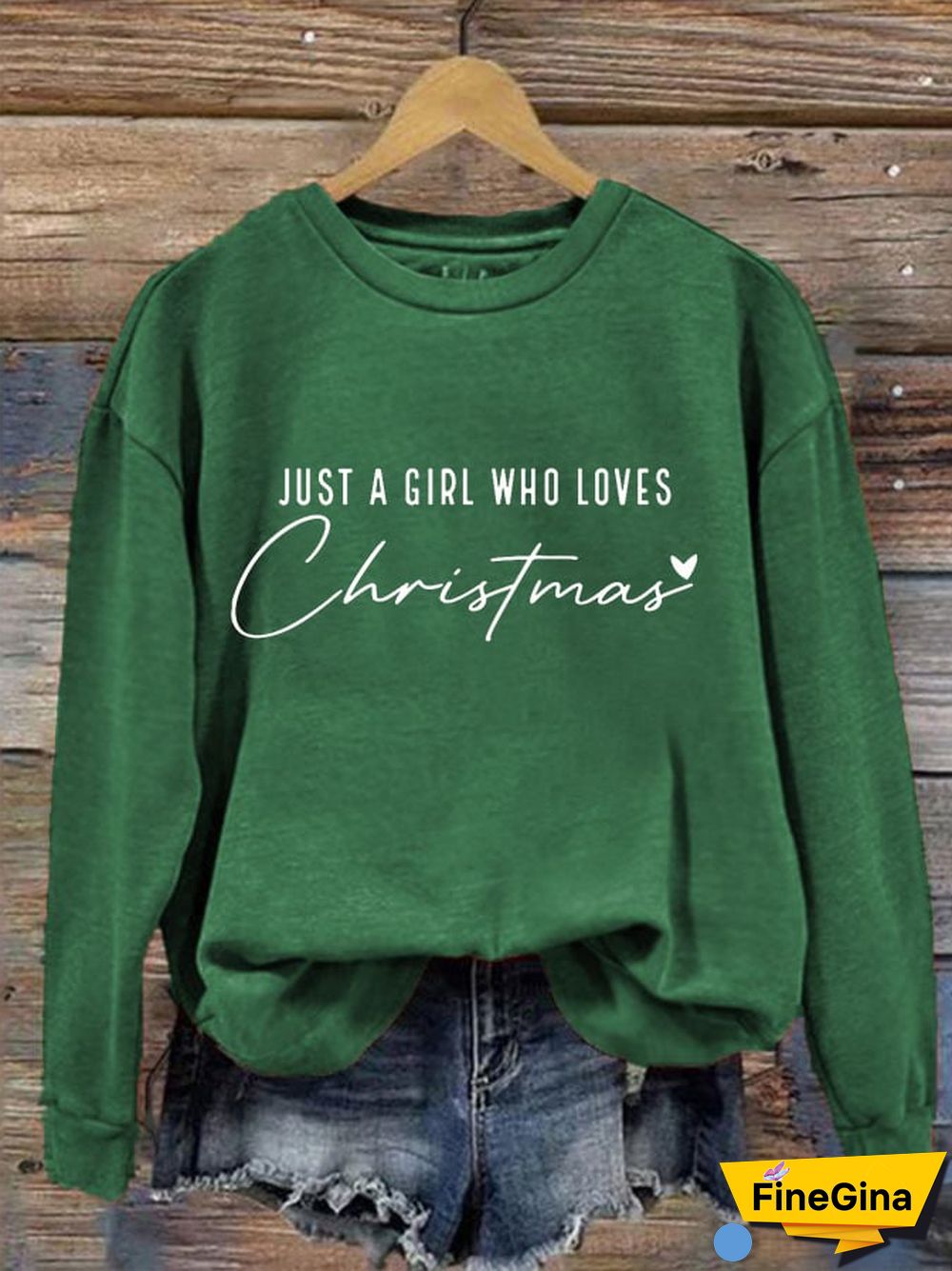 Women's Just A Girl Who Loves Christmas Sweatshirt