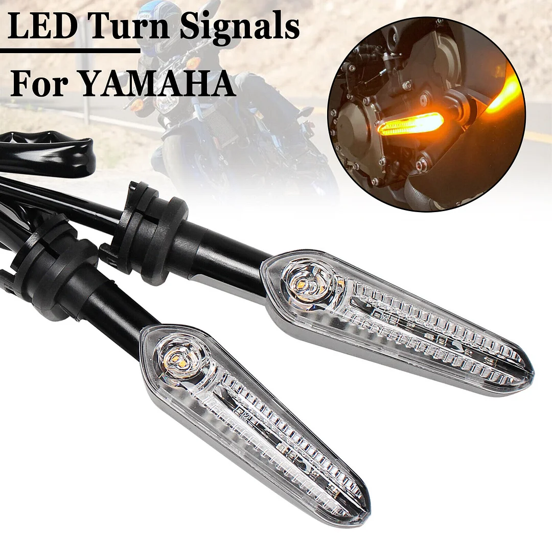 LED Turn Signals For Yamaha FZ16 XSR700/900 MT-125 MT-07/09/10 YZF-R1 R3 R6 R15 TRACER 700/7/GT TMAX 530