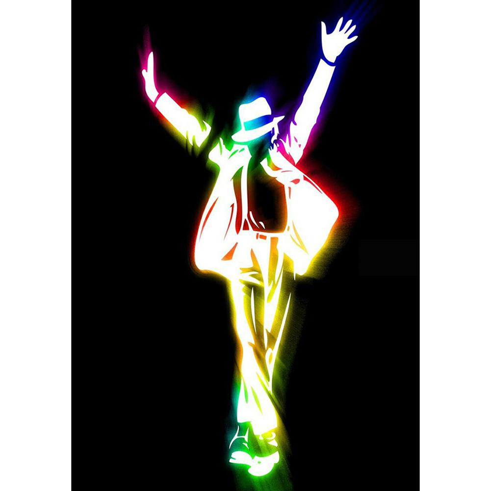 

30x40cm Round Drill Diamond Painting-Michael Jackson, 501 Original