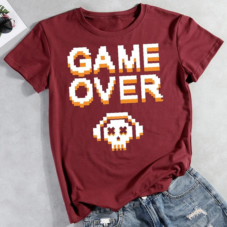 game over Round Neck T-shirt