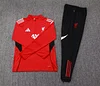 2025/2026 Liverpool Half-Pull Training Suit Red Jersey 1:1 Thai Quality Set