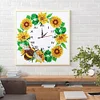 DIY Diamond Painting Crystal Rhinestone Bee Clock(35*35cm)
