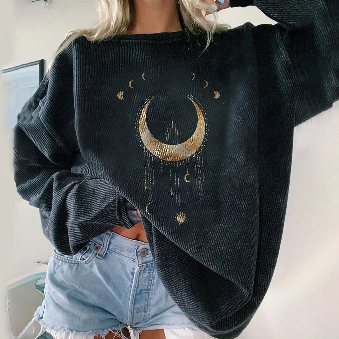   Sun Moon Women's Pullover Sweatshirt - Neojana