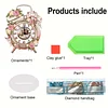 Diamond Painting Acrylic Flower Alarm Clock Shape Clock Ornament