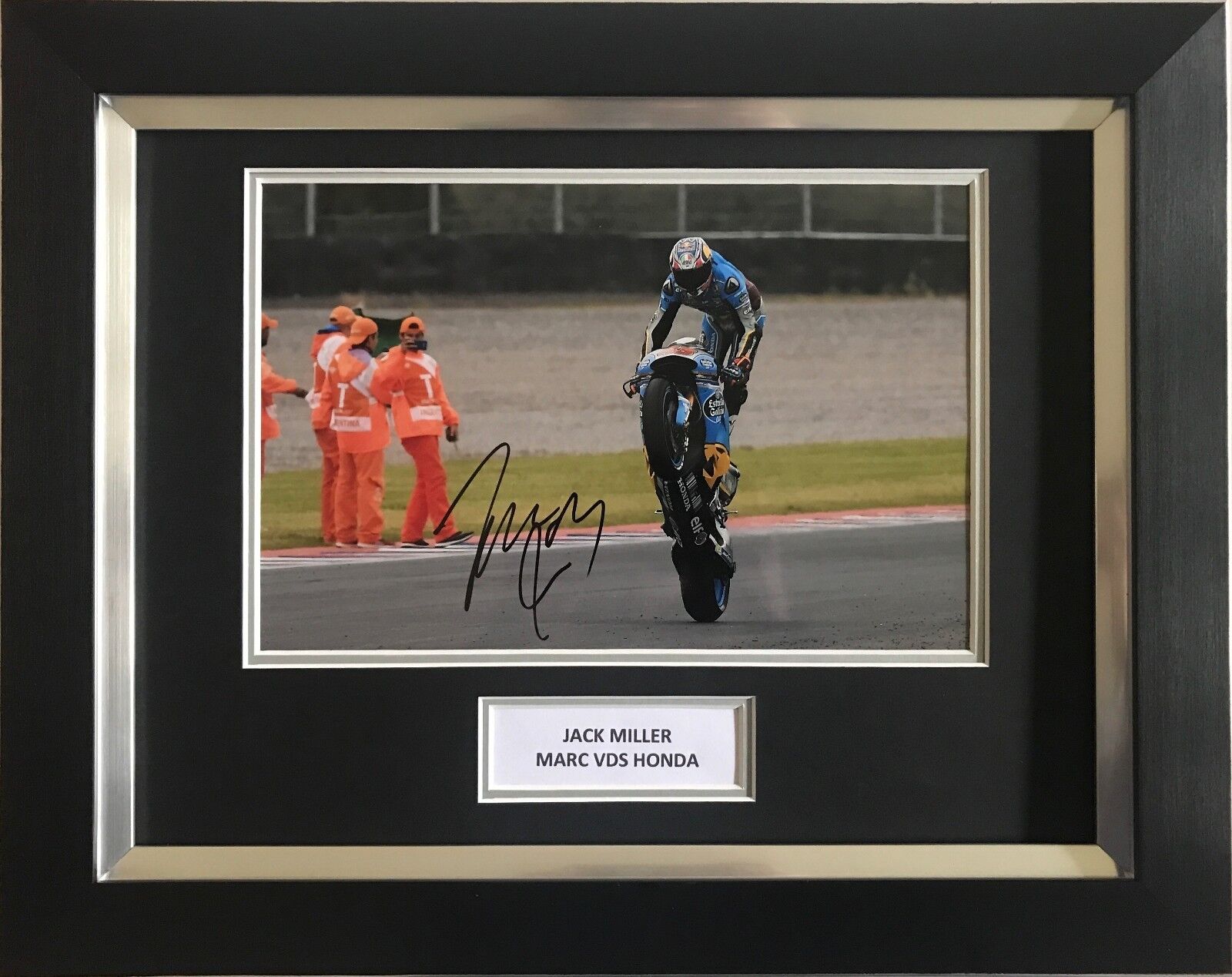 JACK MILLER HAND SIGNED MARC VDS HONDA MOTOGP FRAMED Photo Poster painting DISPLAY.