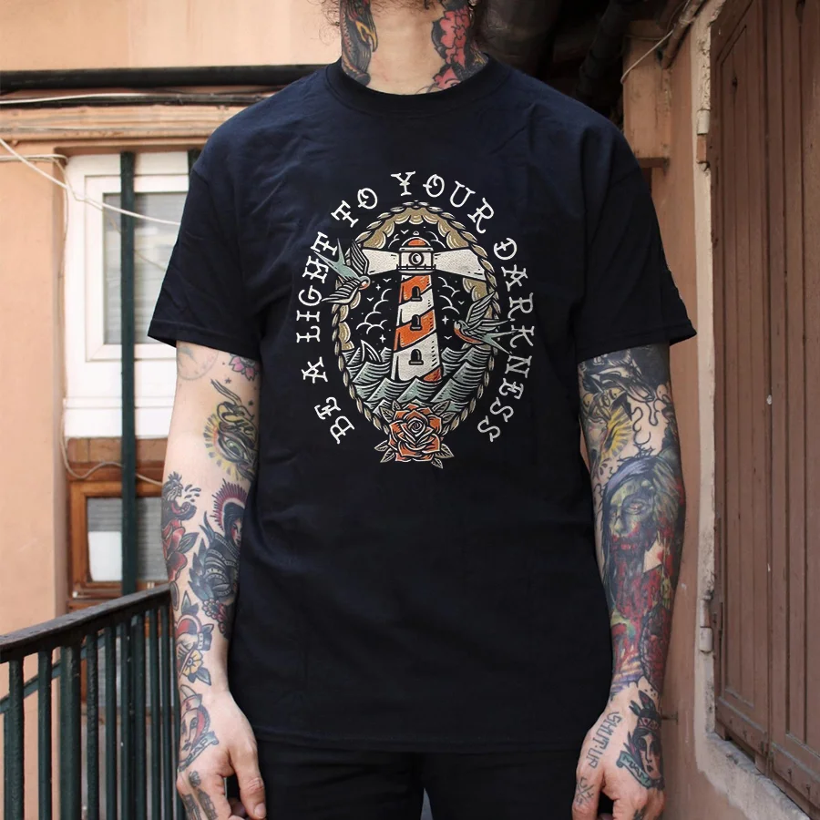 Be A Light To Your Darkness Printed Men's T-shirt