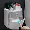 Home Bathroom Toilet Roll Paper Tissue Storage Box Waterproof