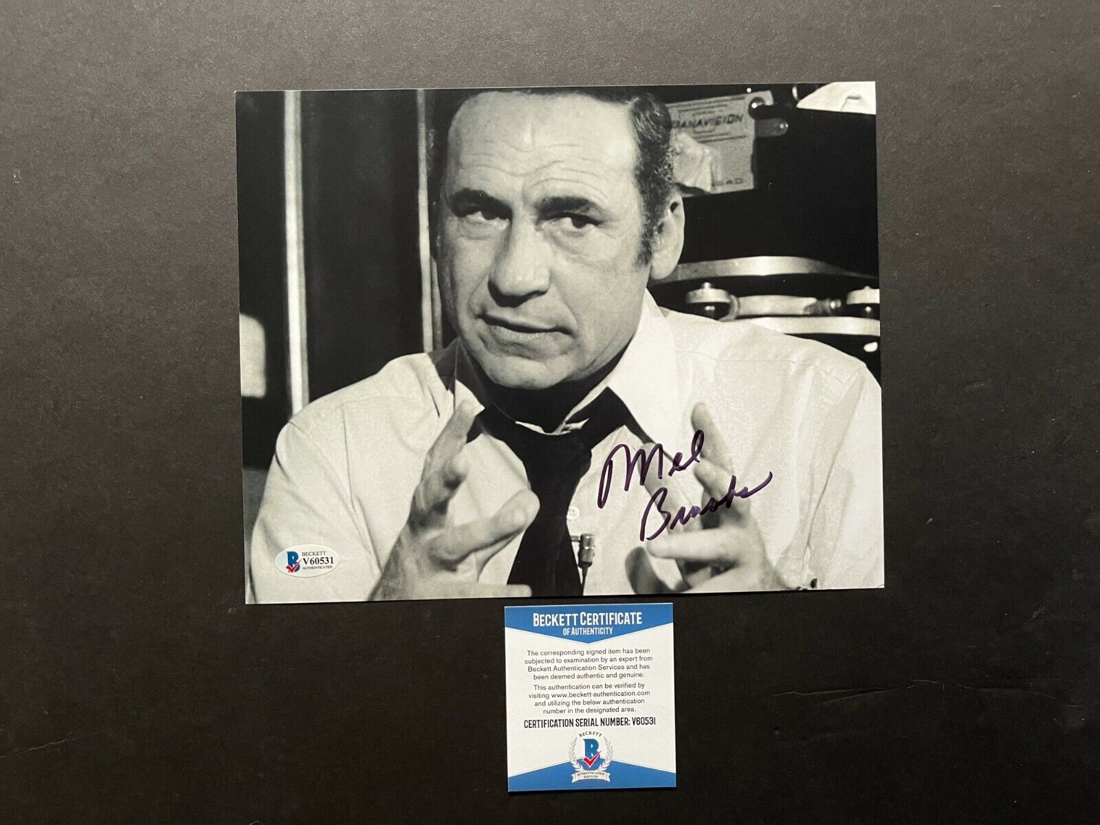 Mel Brooks Rare! signed autographed classic 8x10 Photo Poster painting Beckett BAS Coa