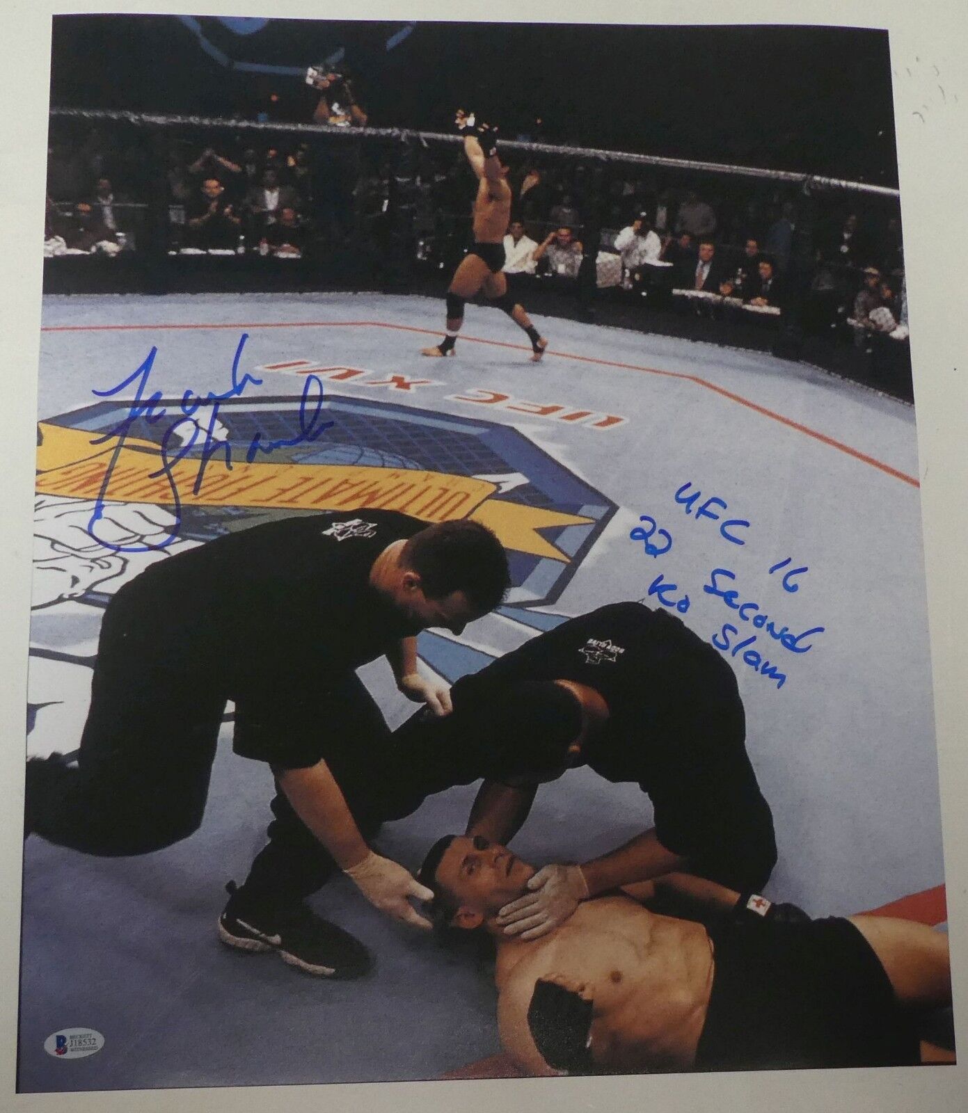 Frank Shamrock Signed 16x20 Photo Poster painting BAS Beckett COA UFC 16 1998 Picture Autograph