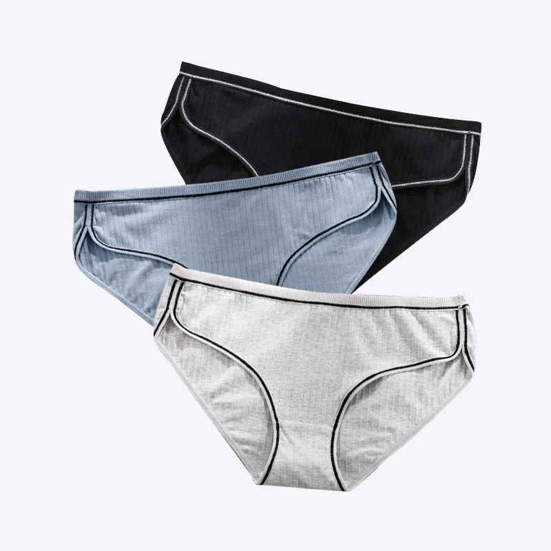 FallSweet 3 pcs/pack! Cotton Panties for Women Plus Size Soft Briefs Sexy Lingerie Girl Underwear Female