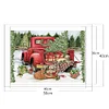 (Counted/Stamped) 11CT Christmas Tree Car - Cross Stitch Kits 40*50cm/15.7x19.7in