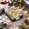 Christmas Angel DIY PU Diamond Painting Note Box with 160 Papers Memo Box