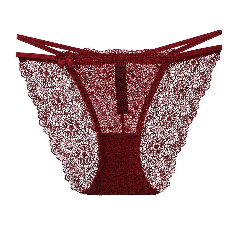1pcs Double Strap Panties Sexy Lace Briefs Lingerie Good Quality Soft Fashion New Female Panties Sexy Underwear For Woman