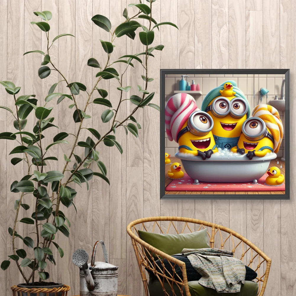 Diamond Painting - Full Round Drill - Minions(Canvas|40*40cm)