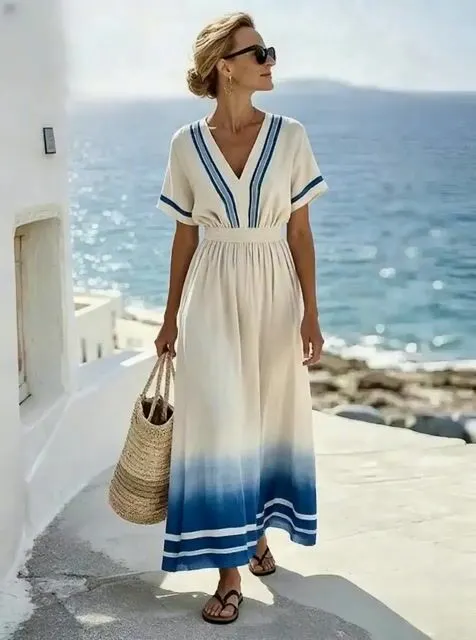 Women'S Casual Printed Dress 