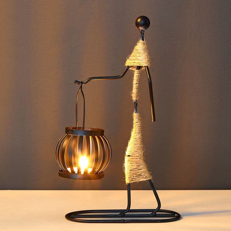 Vintage Warmth Tealight Candlestick